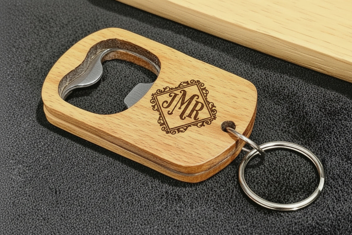 Wooden Keychain Bottle Opener