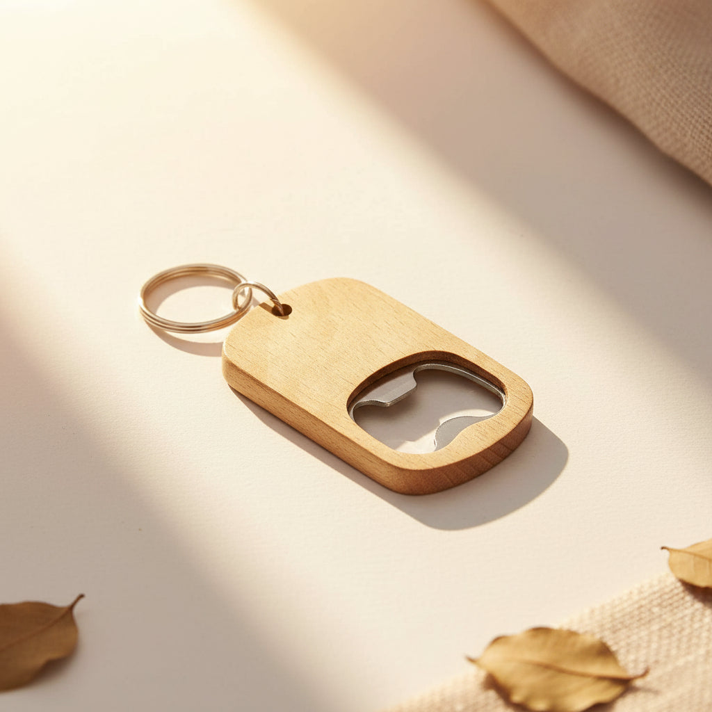 Wooden Keychain Bottle Opener