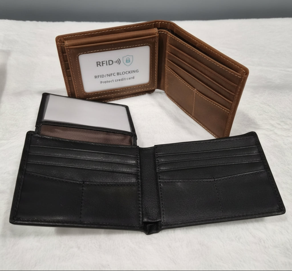 Leatherette RFID Bifold Wallet