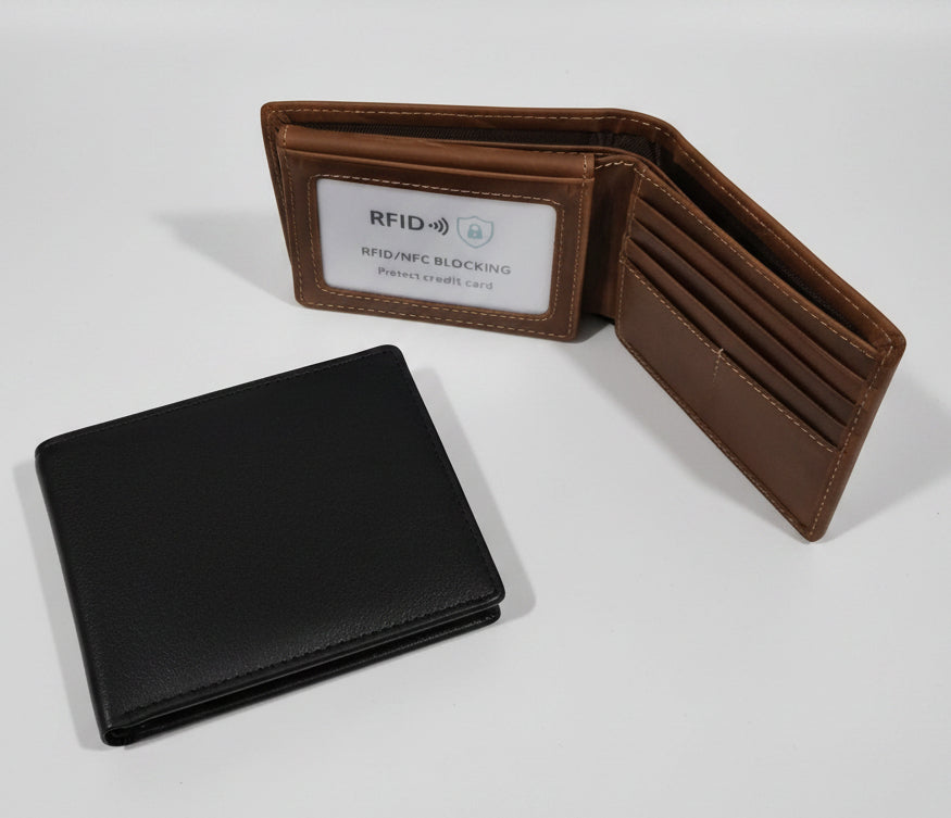 Leatherette RFID Bifold Wallet