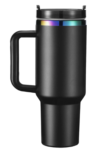 40oz Stainless Steel Tumbler with Straw