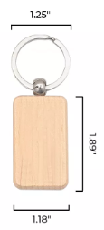 Wooden keychains
